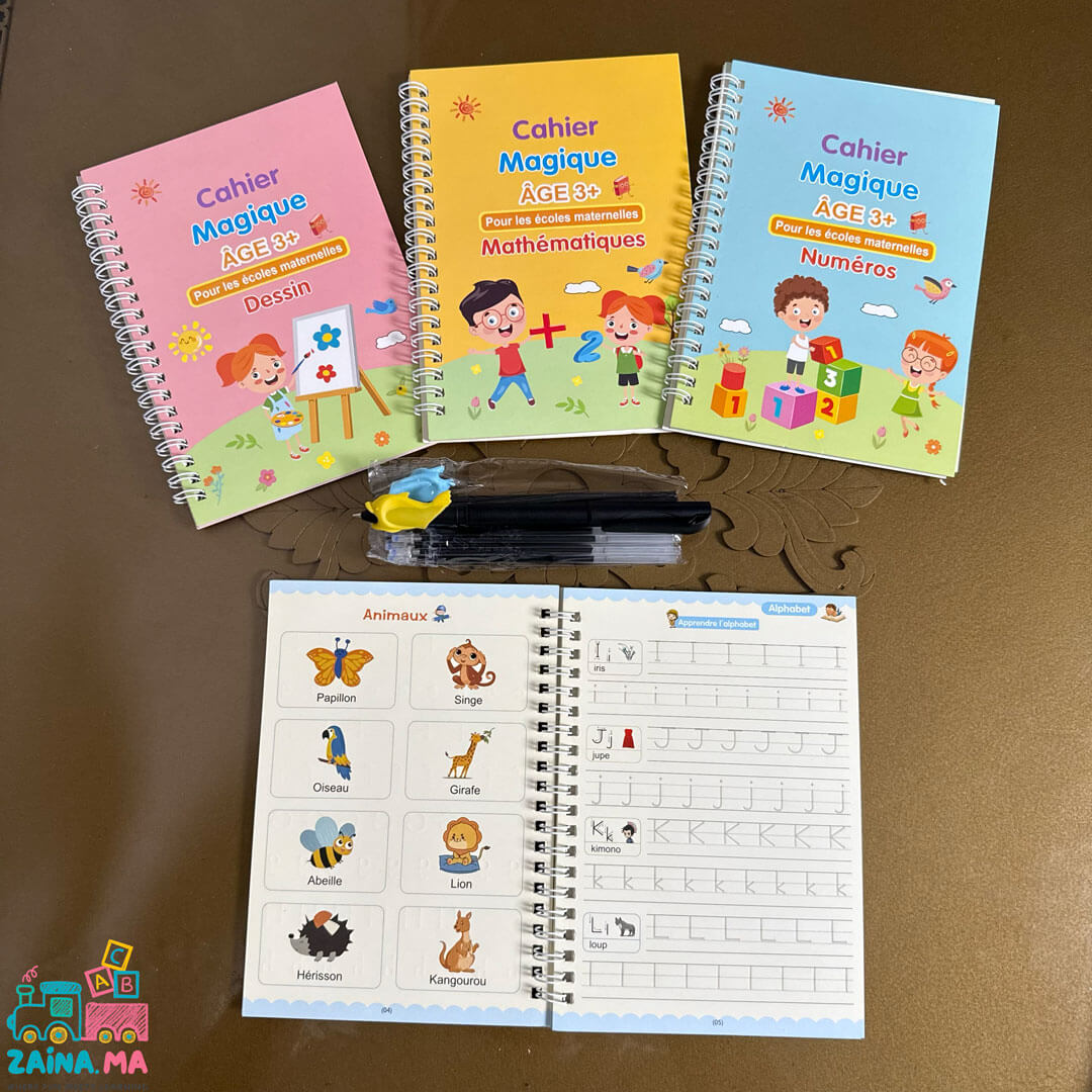 مجموعة 12 لكتاب تعليمي + 30 قلم + لوحة الرسم